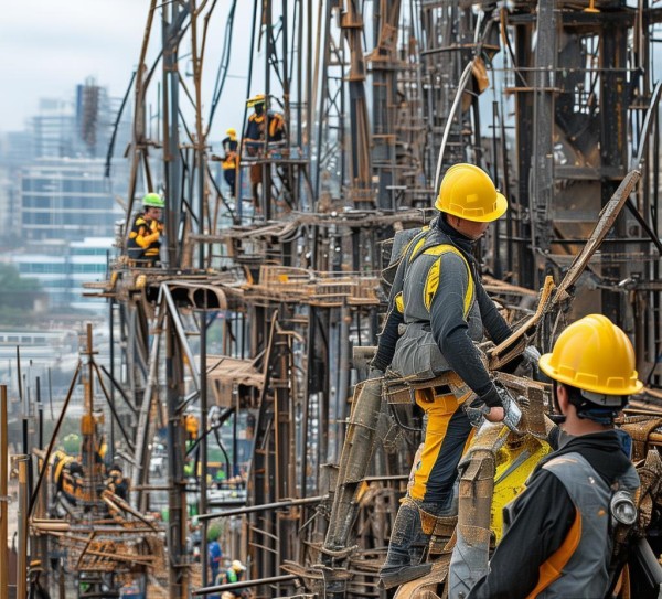 在a市商贸城项目中，攻坚克难与民生保障并重