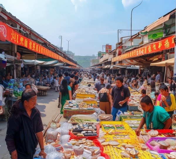蒙城县商贸城，今日交易火热，商贸活动持续升温，成为县域经济新引擎