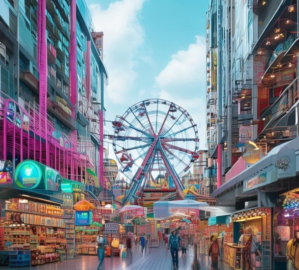 商贸城与游乐场，丰富项目助力消费与娱乐体验