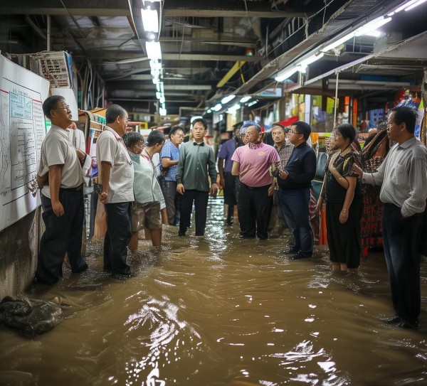 万盛商贸城地下室积水事件，官方通报与市民关切，商贸城如何回应？