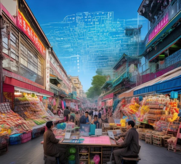 义乌商贸城网商服务区,传统商贸与数字经济的融合枢纽